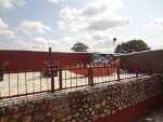 A boat race inside Rock Garden. The brown objects are created from Power insulators