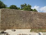 Back side of a wall in Rock Gardens, Malampuzha